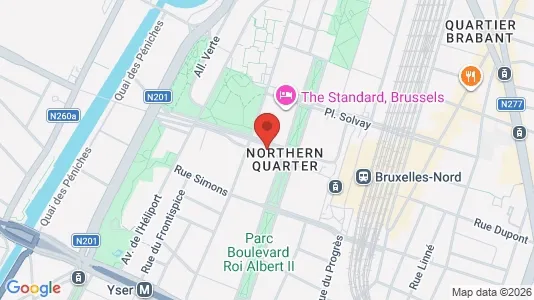 Apartments for rent i Stad Brussel - kort over placeringen