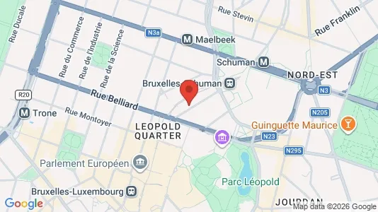 Apartments for rent i Brussels Etterbeek - kort over placeringen
