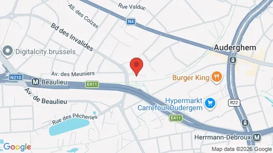 Apartments for rent i Brussels Oudergem - kort over placeringen