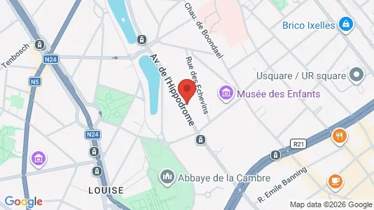 Apartments for rent i Brussels Elsene - kort over placeringen