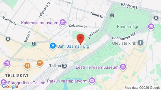 Apartments for rent i Tallinn Kesklinna - kort over placeringen