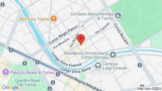 Apartments for rent i Turin - kort over placeringen