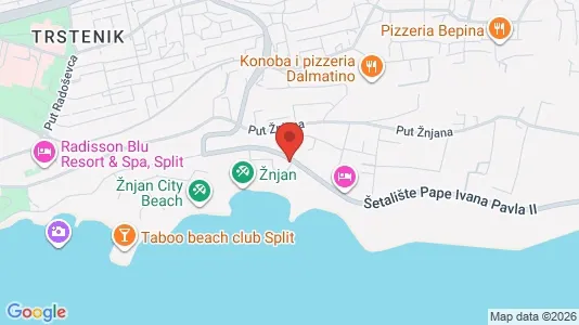 Apartments for rent i Split - kort over placeringen