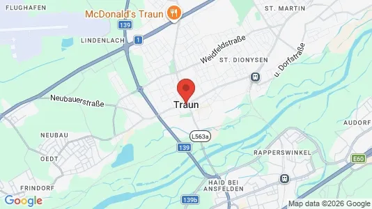 Apartments for rent i Traun - kort over placeringen