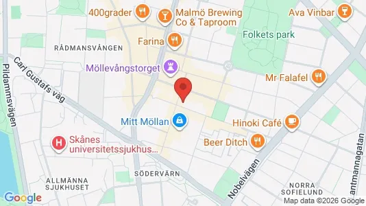 Apartments for rent i Malmö City - kort over placeringen