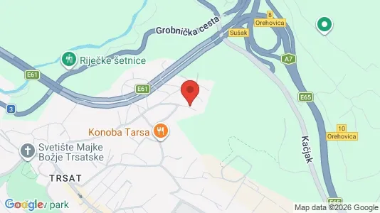 Apartments for rent i Rijeka - kort over placeringen