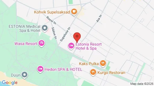 Apartments for rent i Pärnu - kort over placeringen