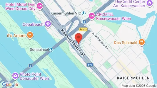 Apartments for rent i Vienna Donaustadt - kort over placeringen
