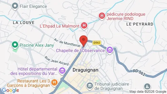 Apartments for rent i Draguignan - kort over placeringen