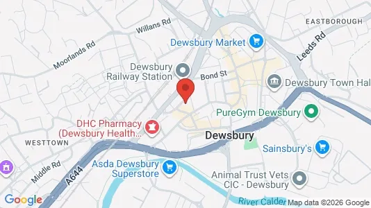 Apartments for rent i Dewsbury - West Yorkshire - kort over placeringen