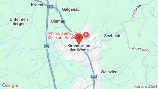 Apartments for rent i Kirchdorf an der Krems - kort over placeringen