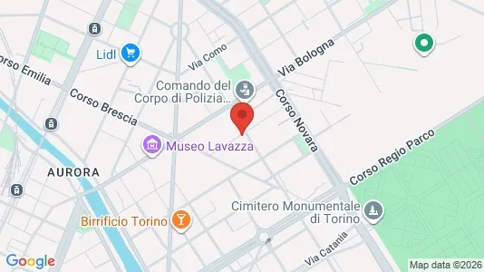 Rooms for rent i Turin - kort over placeringen