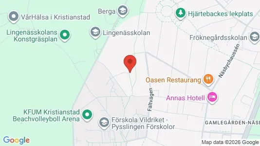 Rooms for rent i Kristianstad - kort over placeringen