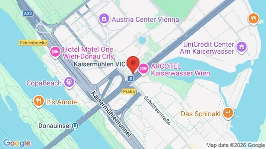Apartments for rent i Vienna Donaustadt - kort over placeringen