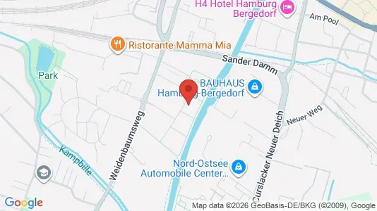 Apartments for rent i Hamburg Bergedorf - kort over placeringen