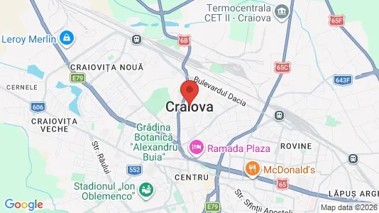 Rooms for rent i Craiova - kort over placeringen