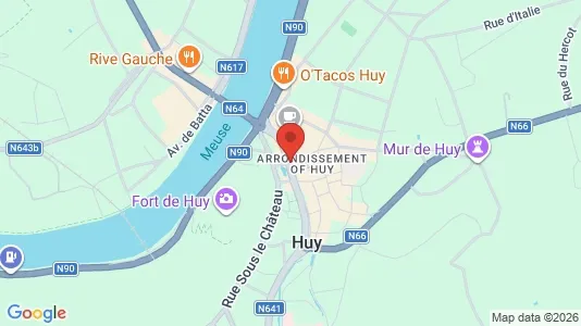Apartments for rent i Hoei - kort over placeringen