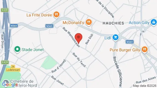 Apartments for rent i Charleroi - kort over placeringen