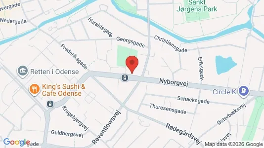 Apartments for rent i Odense C - kort over placeringen