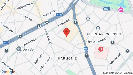 Apartments for rent i Stad Antwerp - kort over placeringen