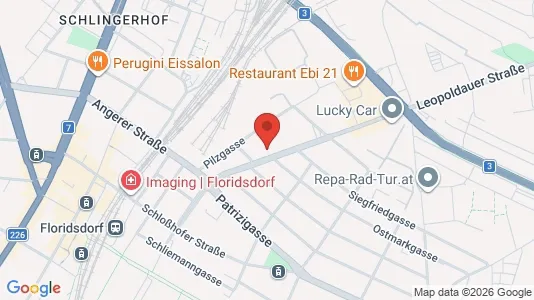 Apartments for rent i Vienna Floridsdorf - kort over placeringen