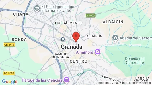 Apartments for rent i Granada - kort over placeringen