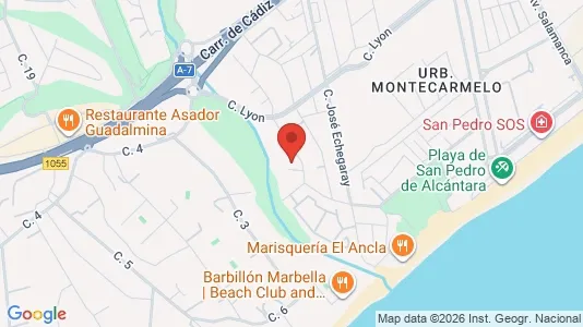 Apartments for rent i Marbella - kort over placeringen
