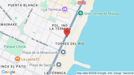 Apartments for rent i Málaga - kort over placeringen