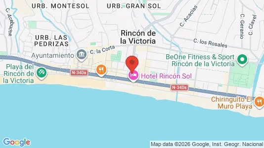 Apartments for rent i Rincón de la Victoria - kort over placeringen