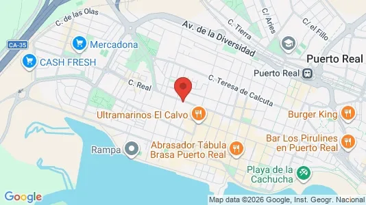 Apartments for rent i Puerto Real - kort over placeringen