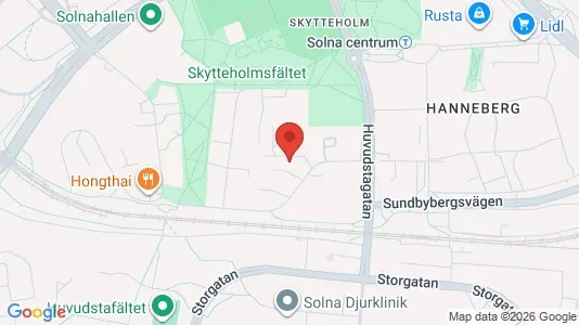 Apartments for rent i Solna - kort over placeringen
