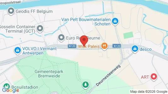 Apartments for rent i Antwerp Deurne - kort over placeringen