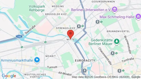 Apartments for rent i Berlin Mitte - kort over placeringen