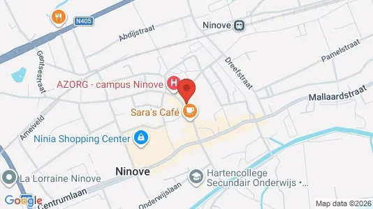 Apartments for rent i Ninove - kort over placeringen