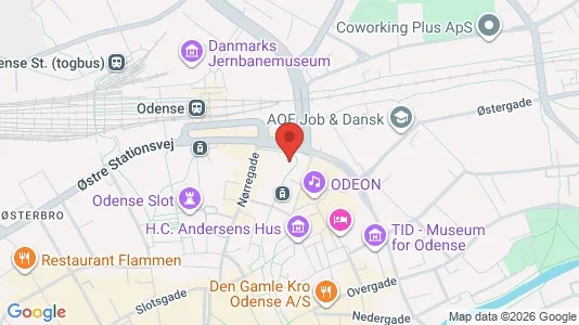 Apartments for rent i Odense C - kort over placeringen