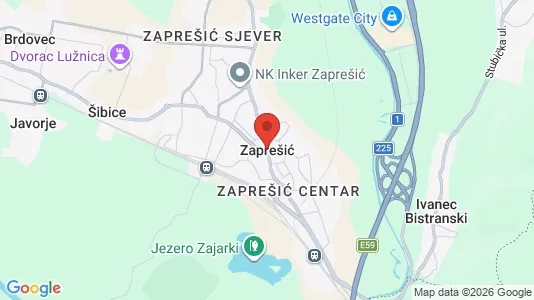 Apartments for rent i Zaprešić - kort over placeringen