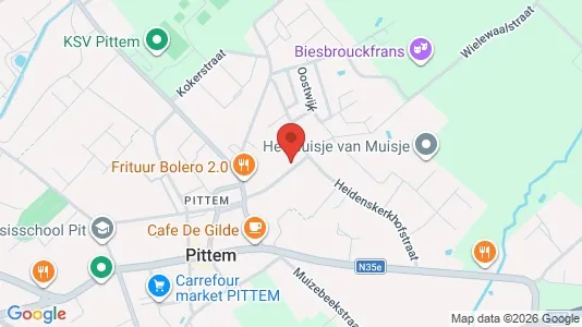 Apartments for rent i Pittem - kort over placeringen