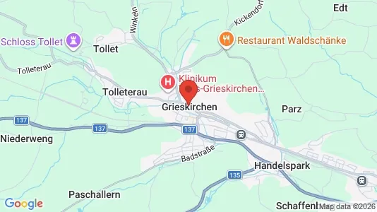 Apartments for rent i Grieskirchen - kort over placeringen