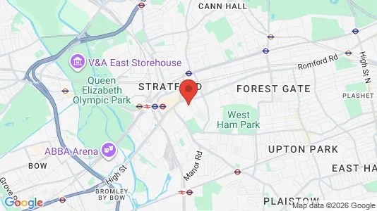 Apartments for rent i London E15 - kort over placeringen