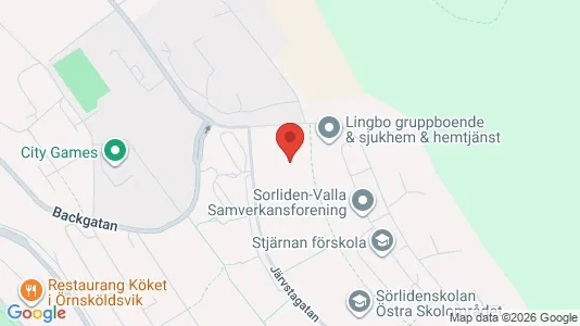 Apartments for rent i Örnsköldsvik - kort over placeringen