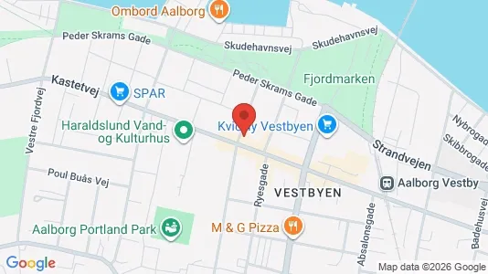 Apartments for rent i Aalborg Center - kort over placeringen