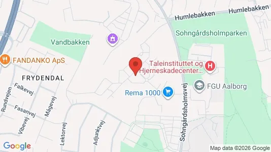 Apartments for rent i Aalborg Center - kort over placeringen