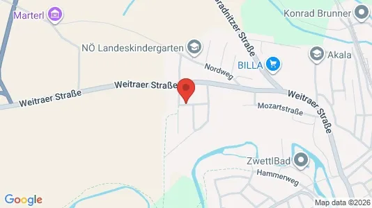 Apartments for rent i Großgöttfritz - kort over placeringen