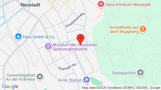 Apartments for rent i Coburg - kort over placeringen