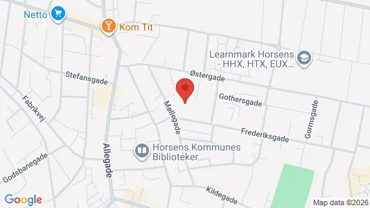 Apartments for rent i Horsens - kort over placeringen