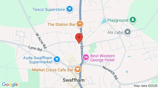 Apartments for rent i Swaffham - Norfolk - kort over placeringen
