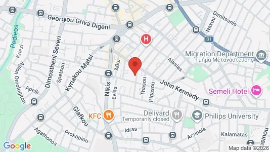 Apartments for rent i Nicosia Lefkosia - kort over placeringen