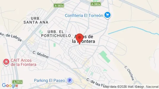 Apartments for rent i Arcos de la Frontera - kort over placeringen