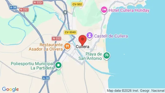 Houses for rent i Cullera - kort over placeringen