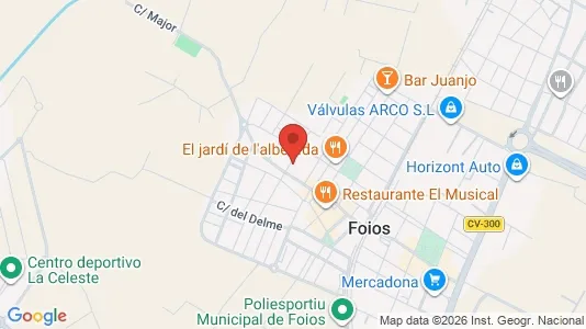 Apartments for rent i Foios - kort over placeringen